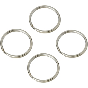 Inel otel nichelat DIALL, D 22 mm, 4 bucati