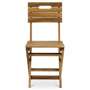 Scaun de gradina si terasa Blooma Denia, maro, lemn, pliabil, 40 x 87 x 53 cm