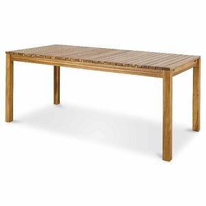 Masa de gradina extensibila, lemn, natur, dreptunghiulara, 8 persoane, 228 x 90 x 75 cm • GoodHome denia