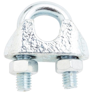 Bride cabluri DIALL, metal, 6mm, argintiu 2buc