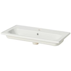Lavoar baie GOODHOME Towan, ceramica, 81.3 x 37.1 cm, alb lucios