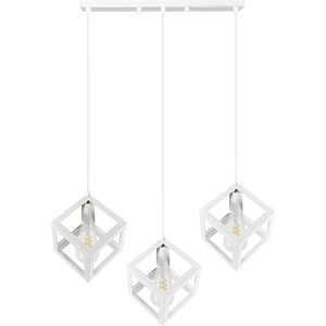 Lustra tip pendul Polux Sweden, 3xE27, max 60W, IP20, alb