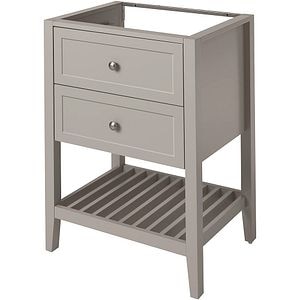 Baza lavoar GoodHome Perma, 2 sertare, 60 cm, gri