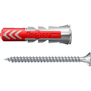 Diblu universal FISCHER DuoPower, nylon, cu surub, 8 x 40 mm, 50 bucati
