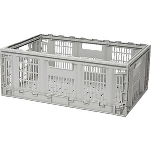 Ladita pliabila FORM, 59.7 x 39.8 x 22.9 cm, 46 l, polipropilena, gri