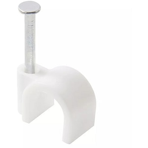 Clips rotund Diall XP, alb, 250 buc