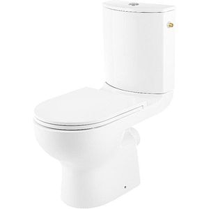 Set vas WC si rezervor GOODHOME Cavally, montare pe pardoseala, portelan, 3/6 l, alb