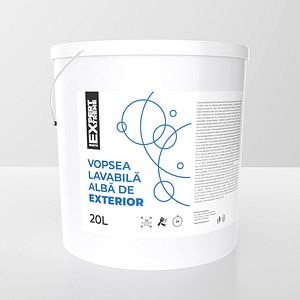 Vopsea lavabila Expert Extreme, alb, 20 L, Exterior