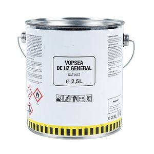 Vopsea de uz general, culoare alb, 2.5 L