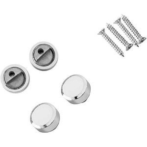 Agatatoare oglinda GOODHOME Kinmel, zamac, 2 x 0.7 x 2 cm, 4 bucati, gri