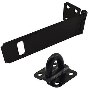 Incuietoare si balama pentru exterior SMITH AND LOCKE, metal, 90 x 38 mm, 41 x 38 x 12 mm, negru