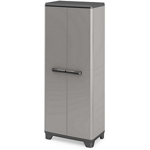 Dulap depozitare, plastic, 173x68x39 cm, gri inchis