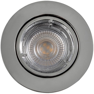 Spot LED integrat GOODHOME, GU10, 4.9W, 345 lm, 2700K, crom