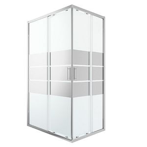 Cabina dus simpla, joasa, dreptunghiulara, 120 x 80 x 195 cm • GoodHome Beloya