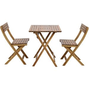 Set mobilier de gradina BLOOMA Virginia Bois, maro, lemn, 3 piese