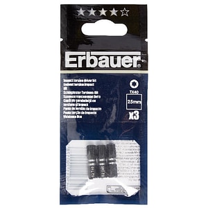 ERBAUER SET 3 BITI IMPACT 25MM