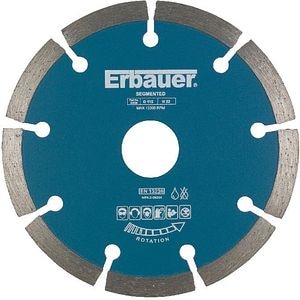 Disc polizor ERBAUER, segmentat, 115x22mm