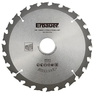 Disc circular pentru lemn Erbauer, 40T, 184 x 30/20/16 mm