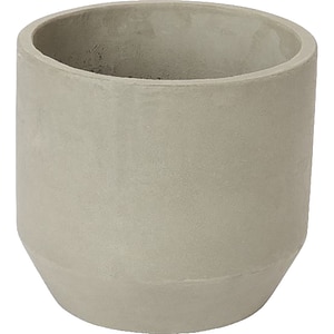 Ghiveci rotund GOODHOME, argila, 22 cm, gri