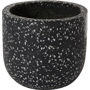 Ghiveci rotund GOODHOME, terazzo, 16.2 cm, gri/alb