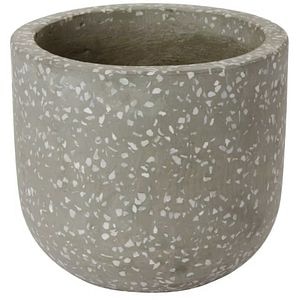 Ghiveci flori GOODHOME, terrazzo, D 16 cm, gri