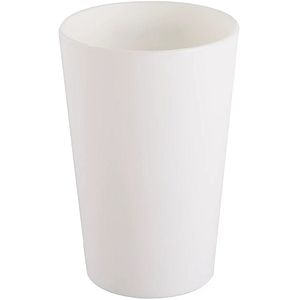 Pahar pentru baie COOKE & LEWIS Palmi, 11 x 7.5 x 7.5 cm, plastic, alb