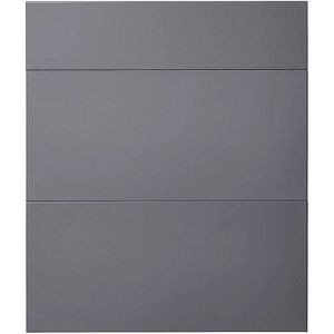 Front usa cu 3 sertare GOODHOME Stevia, MDF, 59.7 x 71.5 x 1.8 cm, Gri