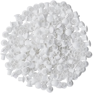Set capace corp bucatarie GOODHOME, plastic, 7.7 x 7.3 mm, alb, 250 bucati