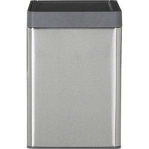 Cos de gunoi Kora GOODHOME, 15l, deschidere cu touch, metal si plastic, argintiu