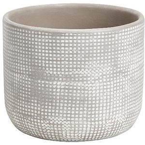 Ghiveci flori GOODHOME, terrazzo, D 12 cm, bej