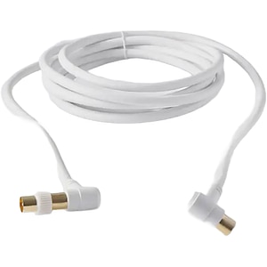 Cablu coxial mufat BLYSS 100635832, 3m, alb