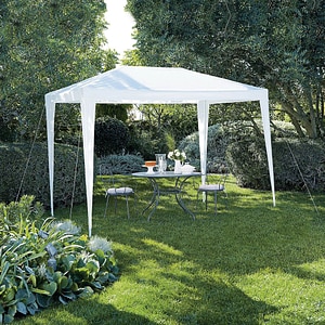 Perete pavilion Blooma Suhali, polietilena, 200 x 300 x 240 cm, alb