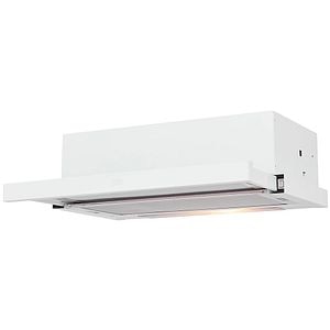 Hota incorporabila telescopica Cooke & Lewis CLTHW60, 1 motor, 366 m3/h, L 60 cm, alb