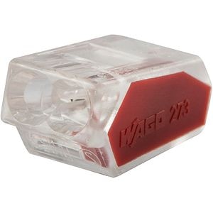 Conector cablu DIALL, 2 porturi, 24A, 15 bucati, rosu