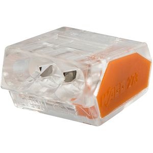 Conector cablu DIALL, 3 porturi, 24A, 15 bucati, portocaliu