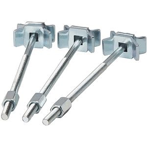 Set 30 suruburi conectare blat GOODHOME, 15 cm, gri