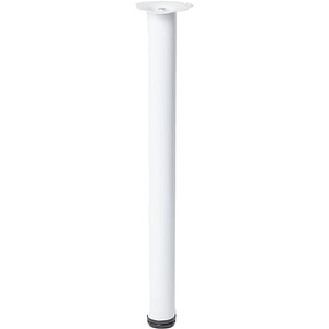 Picior masa GOODHOME Nantua, 87 x 6 cm, otel, alb