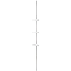 Bara pentru set de dus GOODHOME Koros, cu cosuri din plastic, 130-280 cm, argintiu-alb