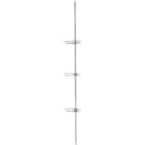 Bara pentru set de dus GOODHOME Koros, cu cosuri din otel, 130-280 cm, argintiu