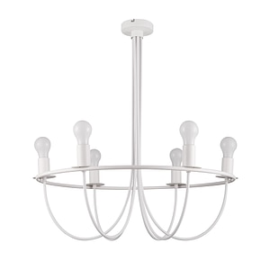PENDUL BIHAM 6BEC WHT E27
