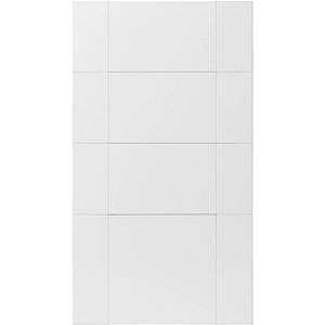 Front usa cu 4 sertare GOODHOME Alpinia, MDF&PAL, 39.7 x 71.5 x 1.8 cm, alb