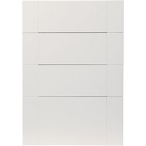 Front usa cu 4 sertare GOODHOME Alpinia, MDF,PAL, 49.7 x 71.5 x 1.8 cm, Ivoire