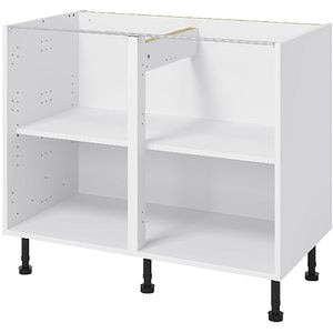 Corp inferior bucatarie GOODHOME Caraway, HDPE, 100 x 57 x 87 cm, alb