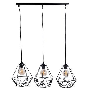 Pendul LUMINEX Basket, E27, 15W, IP20, negru