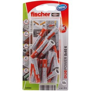 Set de 18 dibluri duopower 8 x 40 • Fischer