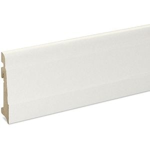 Plinta parchet GOODHOME, MDF, 220 x 10 x 1.9 cm, alb