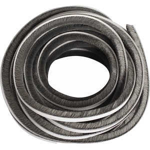Banda de etansare cu perie autoadeziva DIALL, 6 x 5 mm, gri, 20 m