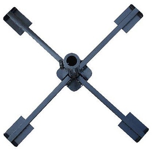 Suport umbrela, metal, 32.5 cm, negru