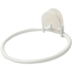 Suport pentru uscator de par Koros GOODHOME, 9 x 3.1 x 9.7 cm otel, alb