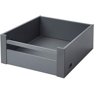 Front sertar GOODHOME Soto, Aluminiu, 35.5 x 18,7 x 1.3 cm, Gri
